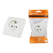 Розетка 2П+З 16А 250В белая «Онега» TDM