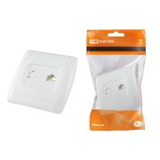 Розетка компьютерная RJ45  белая «Онега» TDM