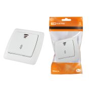 Выключатель на 2 направления 1 кл. с подсветкой 10А белый «Онега» TDM