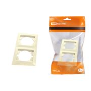 Рамка 2-х постовая горизонтальная сл. кость «Лама» TDM