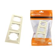 Рамка 3-х постовая горизонтальная сл. кость «Лама» TDM