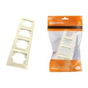 Рамка 4-х постовая горизонтальная сл. кость «Лама» TDM