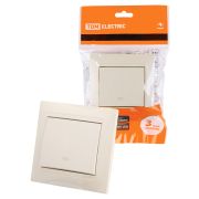 Перекрестный выключатель 1-кл. 10А сл. кость «Лама» TDM