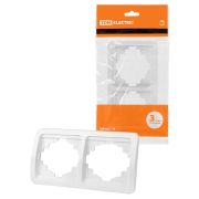 Рамка 2-ая горизонтальная белая «Валдай» TDM