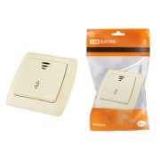 Выключатель на 2 направления 1 кл. с подсветкой 10А сл. кость «Онега» TDM