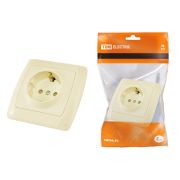 Розетка 2П+З 16А 250В с защ. шт. сл. кость «Онега» TDM