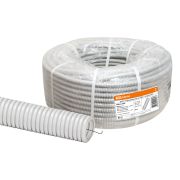 Труба гофрированная ПВХ d 50 с зондом (20 м) легкая 350Н серая TDM