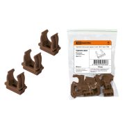 Крепеж-клипса для трубы 16 мм (10шт) «ЭКО» (бук) TDM