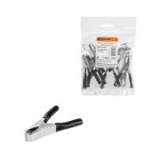 Зажим «крокодил» ЗК 15А 75мм черный (10шт) TDM