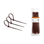 Хомут нейлоновый 4.8х400мм (венге) (25 штук) серия «ЭКО» TDM