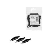 Зажим «крокодил» ЗКИ 10А 56мм в изоляции черный (10шт) TDM