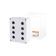 Корпус КП204 для кнопок, 8 мест, белый, IP65 TDM