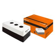 Корпус КП103 для кнопок, 3 места, белый, IP54 TDM