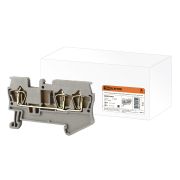 Зажим клеммный безвинтовой (ЗКБ) 3 вывода 2,5 мм2 31А серый TDM