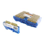 Шина «N» нулевая с изолятором на DIN-рейку 6x9мм стойка бол. 8 групп инд. стикер TDM