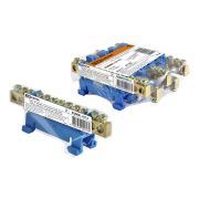 Шина «N» нулевая с изолятором на DIN-рейку 6x9мм стойка мал. 12 групп инд. стикер TDM