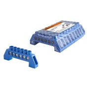 Шина «N» нулевая в изоляторе 6х9мм 6 групп никелированная TDM