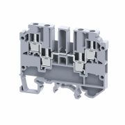 KEAZ Клемма с четырьмя контактами винтовая OptiClip СMC-2,5-QUATTRO-(0,2-4)-I-серый