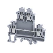 KEAZ Клемма двухярусные винтовая OptiClip CDL-4-2L-I-серый