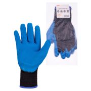 Перчатки х/б плотной вязки с латексным покрытием, «Рельеф», черные, 11, 10 кл., 140 г, 1 пара, TDM