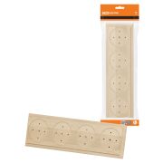 Накладка на бревно деревянная универсальная НБУ 1Пх4 92х319 мм, береза TDM