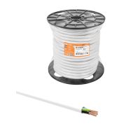 Провод ПВС 4х1,5 ГОСТ на катушке (50м), белый TDM