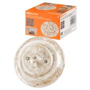 Выключатель скрытой установки фарфоровый поворотный с ручкой (бантик) 10А мраморный «Болонь» TDM