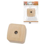 Розетка TВ простая (0-2400 Гц, «мама») открытой установки, IP20 сосна «Дача» Народная