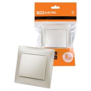 Выключатель 1 кл. 10А перламутр «Лама» TDM