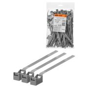 Крепеж ремешковый 7,6х165 серый (100шт) TDM