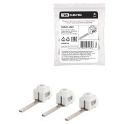 Вводная клемма для модульного оборудования изолированная, зажим винтовой 4-25мм², прямая, 100А, ввод прямой, PIN L-44мм TDM