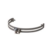 Держатель регулируемый Ø230-350 мм на круглый конек, стальной фиксатор для прута Ø6-10 мм, термодиффузия (упак. 1 шт.) TDM