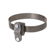 Держатель хомут Ø10-160 мм нержавеющая сталь, для прута Ø6-10 мм, стальной зажим термодиффузия (упак. 1 шт.) TDM