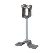 Держатель для гориз. и верт. поверхностей, стальной фиксатор для прута Ø8 мм, высота со шпилькой 100 мм, гор. цинк. (упак. 1 шт.) TDM