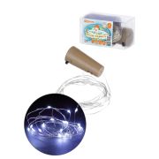 Гирлянда-пробка для бутылки «Роса20» 20LED, 2м, 6000К, 3хAG13/LR44, TDM