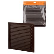 Решетка металл. 300х300, коричневая, с покрытием полимерной эмалью TDM