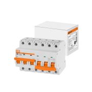 Автоматический выключатель с механической блокировкой (байпас) ВА47-29Б 3Р+3Р 63А 4,5кА х-ка C TDM