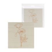 Набор досок для выжигания «Цветы», 150х150 мм, 5 шт., пакет, TDM