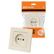 Розетка 2П 10А 250В сл. кость «Сенеж» TDM