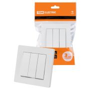 Выключатель 3-х кл. 10А белый «Сенеж» TDM