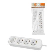 Удлинитель 4 гнезда, 7 метров, с/з, 16 А, 3680 Вт, белый, НАРОДНЫЙ У1-43053 (Ун1 430-0001)