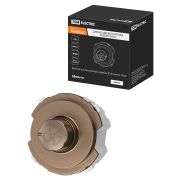 Диммер для вентилятора (RL, 500Вт) поворотный бронза, «Байкал» TDM