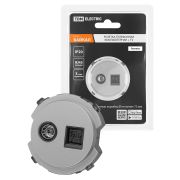 Розетка телефонная RJ11 + TV розетка оконечная платина, «Байкал» TDM