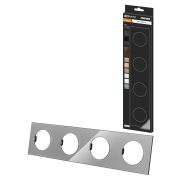 Рамка четверная платина, стекло, «Байкал» TDM