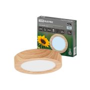 Светильник накладной светодиодный круг «Даунлайт» СПО (сосна) 12 Вт 170*32 мм 4000К TDM