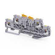 KEAZ Клемма 2х-ярусная push-in OptiClip CPDLK-2,5-2L-MT-N-I-S-серый