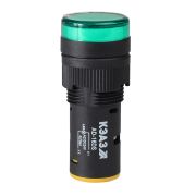 KEAZ Лампа AD16DS(LED) матрица D16мм зеленый 220В DC-КЭАЗ