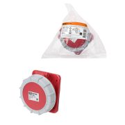 Розетка скрытой установки угловая IP67 125А 3Р+РЕ+N 380В TDM