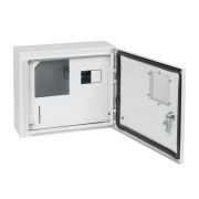 KEAZ Корпус металлический ЩУРн-ПРО-1-МП/4-292х353х137-IP66-УХЛ1 (с окном учета,1ф счетчик на МП, 4 модуля, ПРО)-КЭАЗ