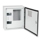 KEAZ Корпус металлический ЩУРн-ПРО-3-МП/8-415х370х147-IP66-УХЛ1 (с окном учета, 3ф счетчик на МП, 8 модулей, ПРО)-КЭАЗ